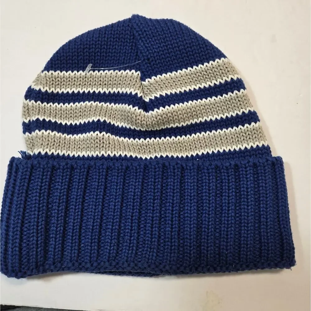 NFL Indianapolis Colts Basic Cuff Knit Hat In Blue, White And Grey Knit Beanie